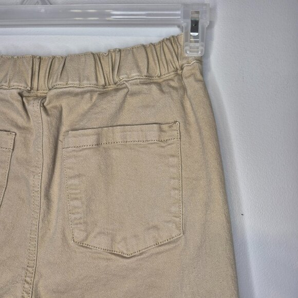 Oak & Fort Twill Wide Leg Pants in Trench Coat Colour Size Medium - Picture 5 of 9